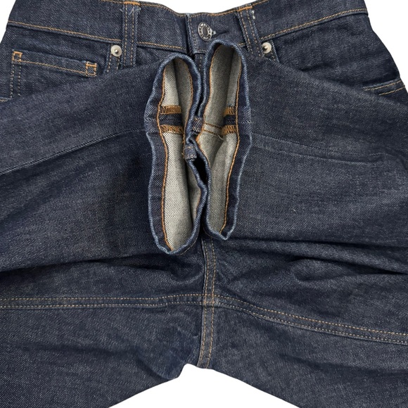 Everlane High Rise Straight Leg Rigid Dark Blue Wash Jeans Denim 30 30x32 - Picture 14 of 15